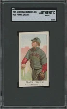 1909 E91-B FRANK CHANCE NNO EX AMERICAN CARAMEL SGC A BASEBALL CHICAGO CUBS