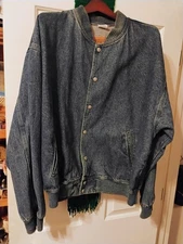 International Denim Golf Jacket Size XL