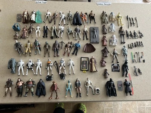 90’s Star Wars, Power Of The Force.  Lot of over 60 figures and accessories.