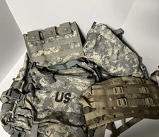 US 3 DAY MOLLE II BACKPACK  Triple Mag Pouch Waist Pack Rucksack Waist Belt