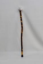 CUSTOM MADE CANE OR WALKING STICK, RAWLINGS BASEBALL TOP, HARD WOOD CANE
