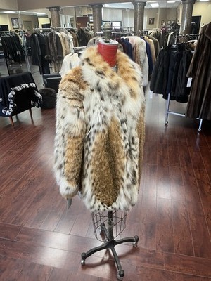 Vintage Adolfo Lynx 3/4 Women's Fur Coat