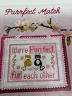 Purrfect Match Cats design by Nancy Greenberg Cross Stitch Pattern Magazine Page