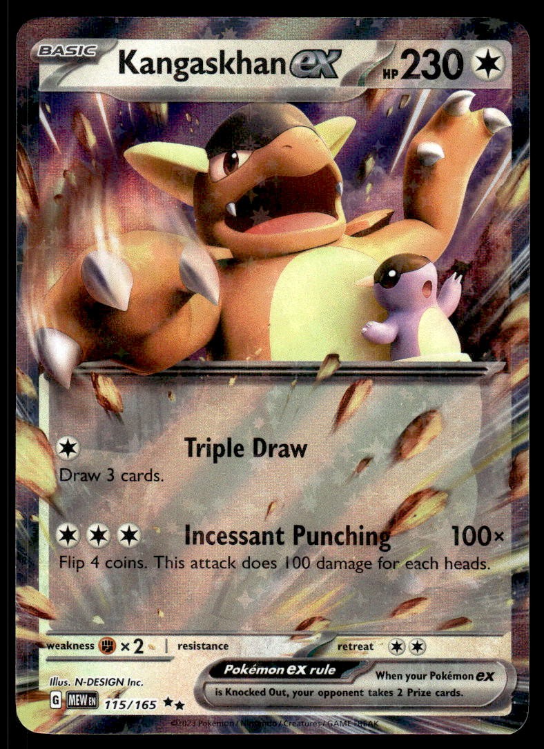 Pokemon TCG SV: Scarlet & Violet 151 #115/165 Kangaskhan ex NM
