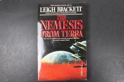 Nemesis From Terra Leigh Brackett 1989 First Tor Edition Sci-Fi Tor Double ~VG