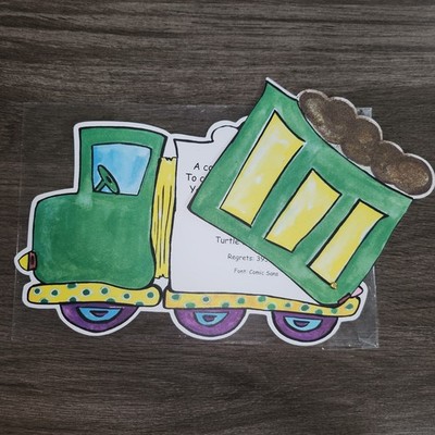 20 Birthday Party Invitations Truck Garbage Dump Custom Printable NEW