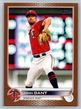 2022 topps baseball series 1 john gant gold 1171/2022 #280