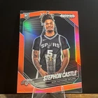 2024-25 Panini Prizm Black Stephon Castle #96 Red Prizm Rookie RC Spurs /299