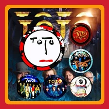 TOTO 35TH ANNIVERSARY MERCHANDISE 🇺🇸 FIVE TOTO EXCLUSIVE LARGE PINS
