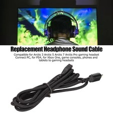 Headphone Cable Replacement Gaming Headset Sound Cord for Steelseries Arctis