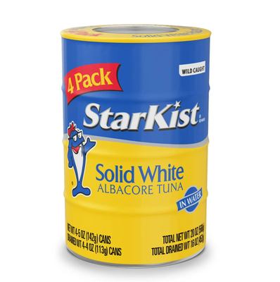 #ad StarKist Solid White Albacore Tuna in Water 5 oz Can 4 Pack $3.60