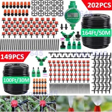 Auto Drip Irrigation System Garden Plant Self Watering Hose Micro Sprinkler Kit