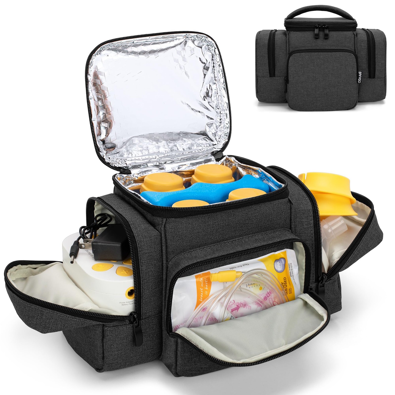 Wearable Breast Pump Tote Bag Compatible with Medela Pump in Style  -image
