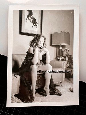 Vintage 1950's Girlie PIN UP Photo Risque B&W Original Nude #122