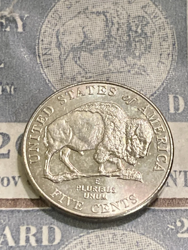 2005 D Bison Nickel Detached Leg Error + OMW BU - Image 2 of 4