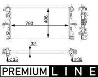 Mahle MotorküHler WasserküHler Premium Line CR 806 000P FüR Fiat Ducato Bus 110