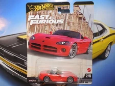 2024 Hot Wheels Premium Fast & Furious 2003 Dodge Viper SRT10 Red 2/5 FREE SHIP