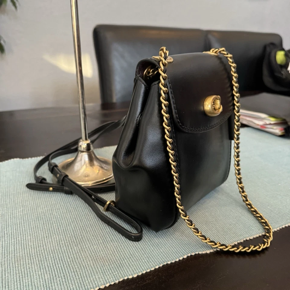 Кожаный мини-рюкзак Coach Parker с откидным верхом - Изображение 2 из 4