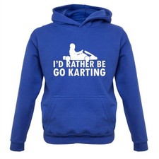 I'd Rather Be Go Karting - Kids Hoodie Kart Racing Go Cart Racer Driving Track