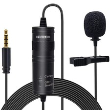 Lavalier Microphone 3.5mm Clip On Lapel Mic CM001