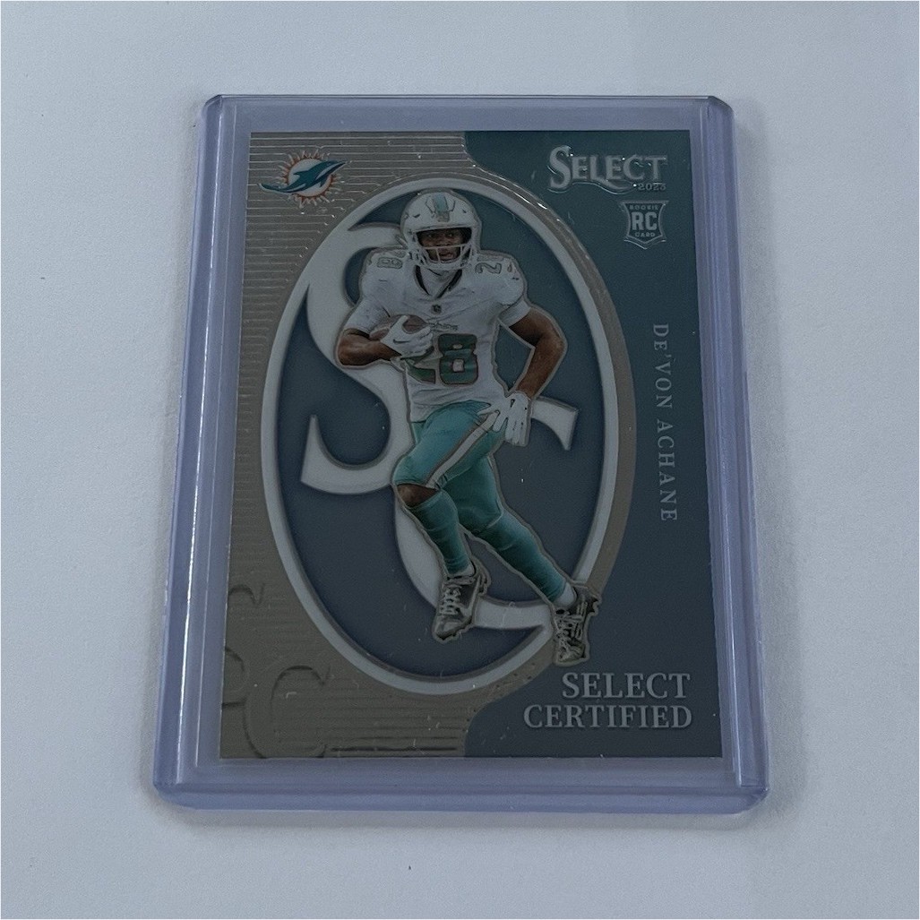 2023 Panini Select Certified Rookies De'Von Achane #CRO-DAC Miami Dolphins