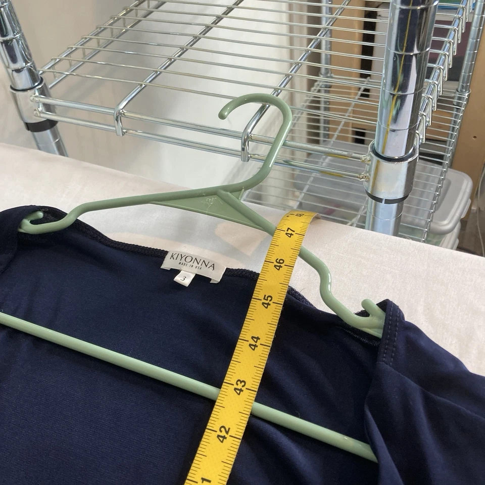 Kiyonna Women's Blue Sweetheart Neck Wrap Dress Size 3X Cocktail Party Timeless - Image 4 of 4