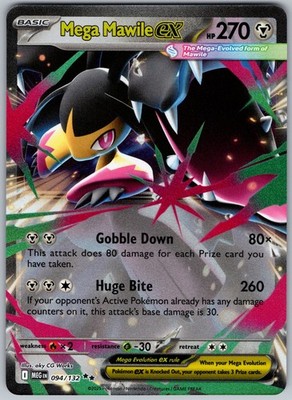 Mega Mawile ex Holo Double Rare ME01: Mega Evolution 094/132 NM