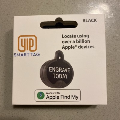 YIP Smart Tag Pet ID Tag and Tracker Black for Apple Devices - New/Sealed