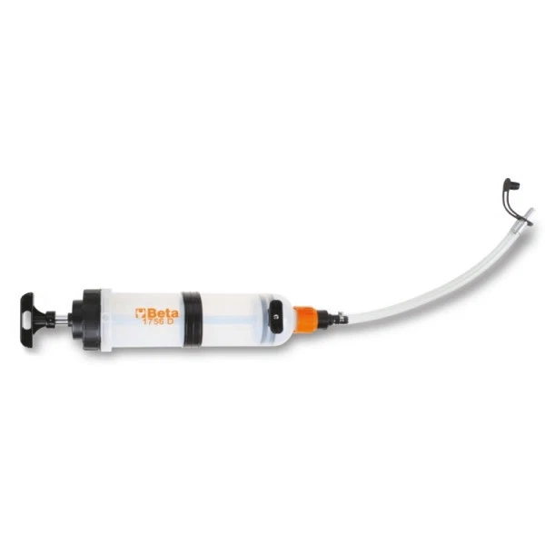 Siringa in polipropilene per olio 1,5 l BETA 1756D trasparente guarnizione NBR - Immagine 2 di 3