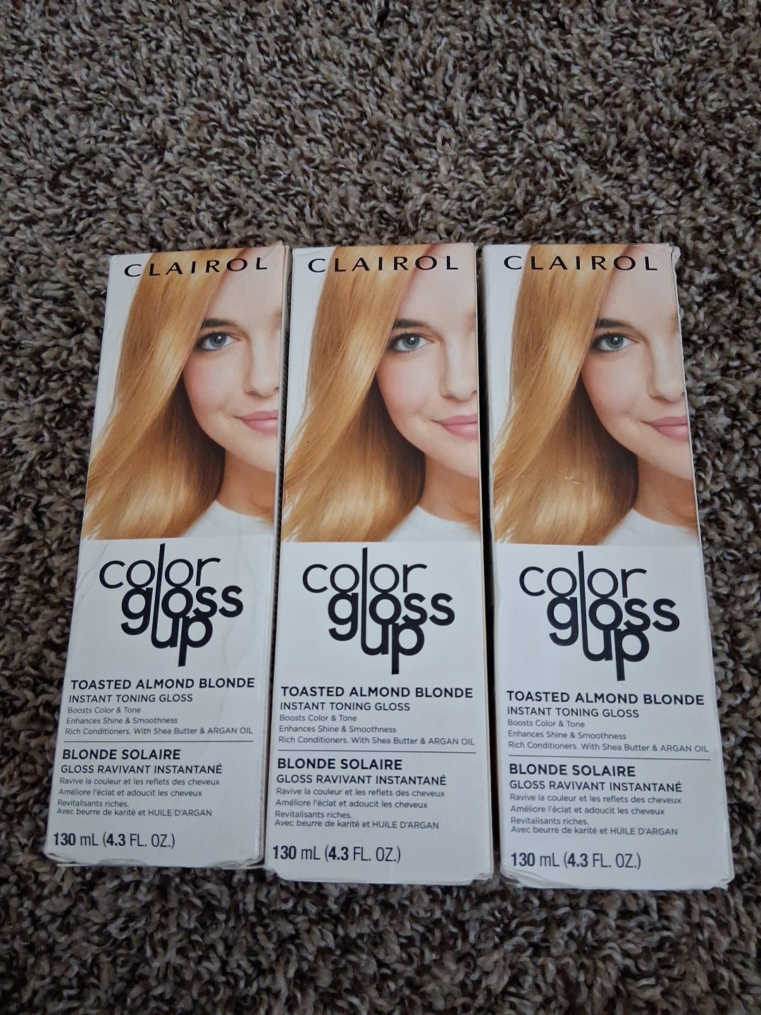Gloss Up Toasted Almond Blond Instant Toning Glass - Lot Of 3