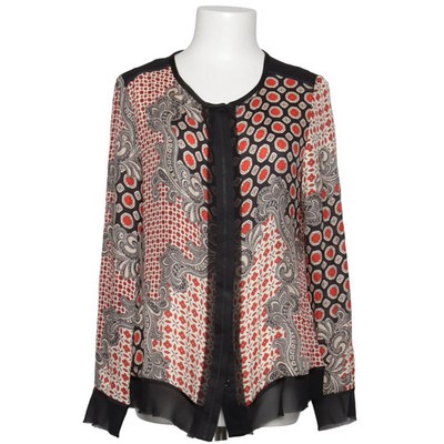 Black Saks Fifth Avenue, Bluse, Größe: M, Schwarz/Weiß/Rot/Mehrfarbig #lUF