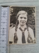 Weimar 1930s - Pretty Bdm Girl With Pigtails - Maiden - Ww2 Photov