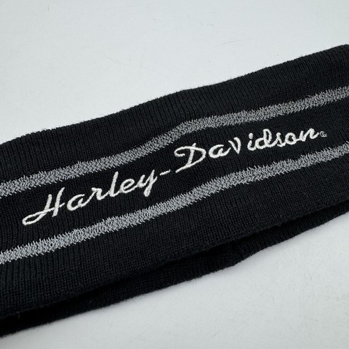 Harley Davidson Headband Sweatband Adult One Size Black Ear Warmer Winter Riding