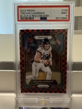 2023 Prizm Trevor Lawerence Black And Red Check board PSA 9