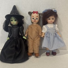 3 Madame Alexander Wizard of Oz mcdonalds happy meal dolls Witch Dorothy Lion