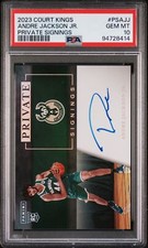 2023 PANINI COURT KINGS PANINI PRIVATE SIGNINGS #PSAJJ ANDRE JACKSON JR. PSA 10