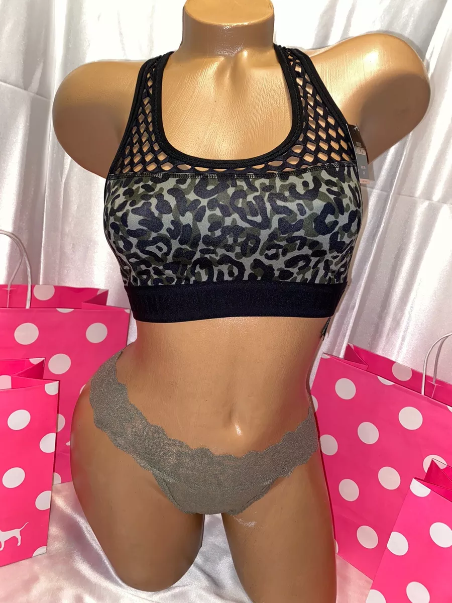 Victorias PINK Bra Camo W/Lace Small | eBay