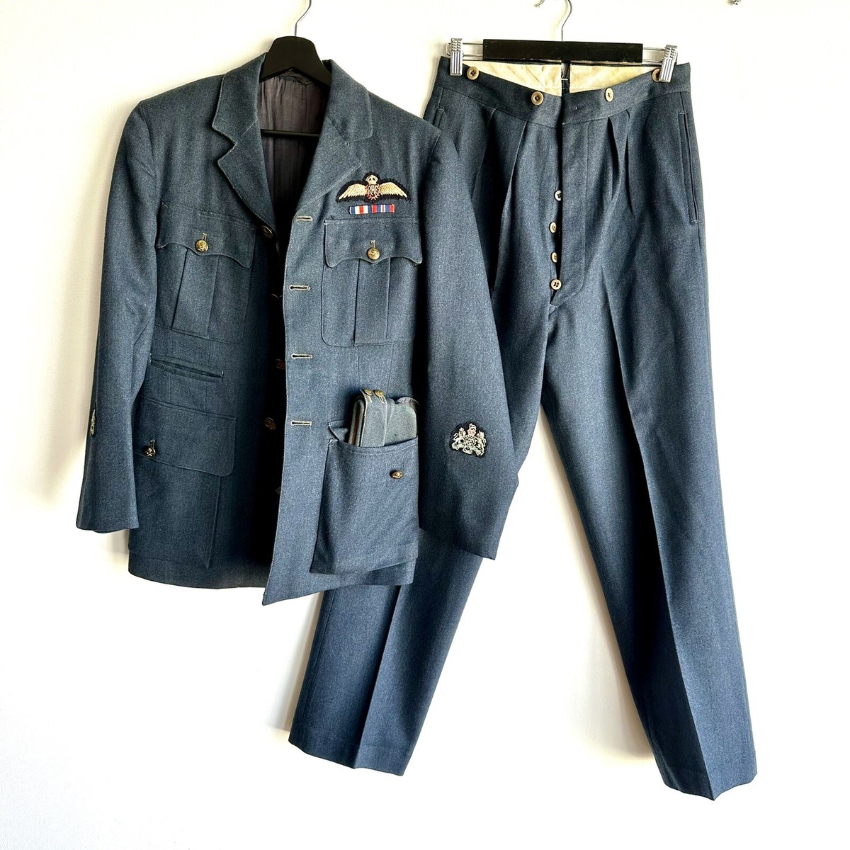 83 WW2 40s ロイヤルエアフォース RAF イギリス軍 空軍 大尉 軍服 MILITARY - 83 WW2 40s ロイヤルエアフォース RAF イギリス軍