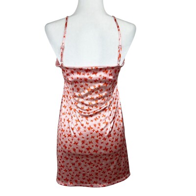 urban outfitters pink butterfly dress Urban Outfitters Pink Butterfly spaghetti straps Mini Dress size Small