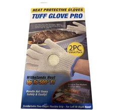 Tuff Glove Pro, Heat Protective Gloves, Kitchen, BBQ's, Protects Up To 500 F