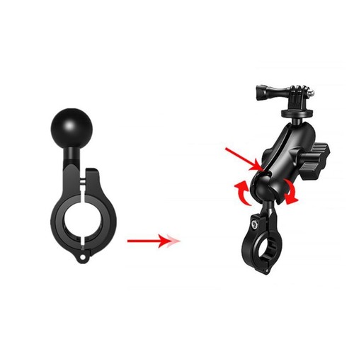 Bike Mount Black Fork Stem Base with Ball for Head for Ball Mount Adapter - 第 3/8 張圖片