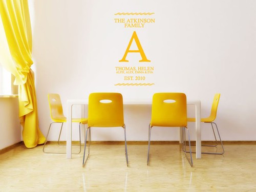 PERSONALISED Family Name Wall Art Sticker, Vinyl Wall Sticker, Decal, Transfer - Picture 6 of 6