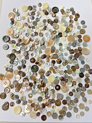 Mother of Pearl Mixed Buttons - sewing, crafts embellishments, scrapbooking, - Picture 5 of 17