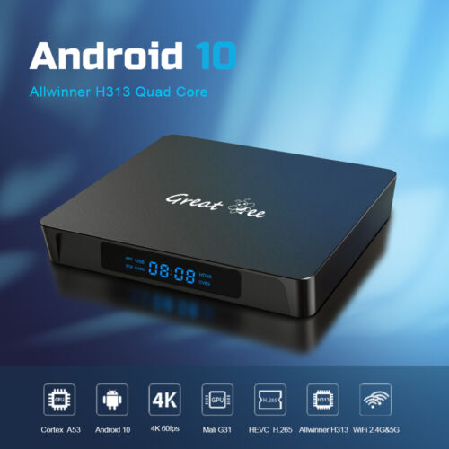 Great Bee Arabic TV Box Android 10 Greatbee 4K Smart 1 Year Arabia IP Receiver - Picture 3 of 13