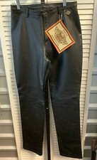 Women's 8 Harley Davidson Pivot Pants Leather Spandex Black 1896