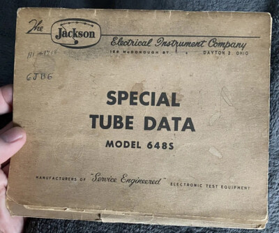 Jackson 648S Special Tube Data Manual