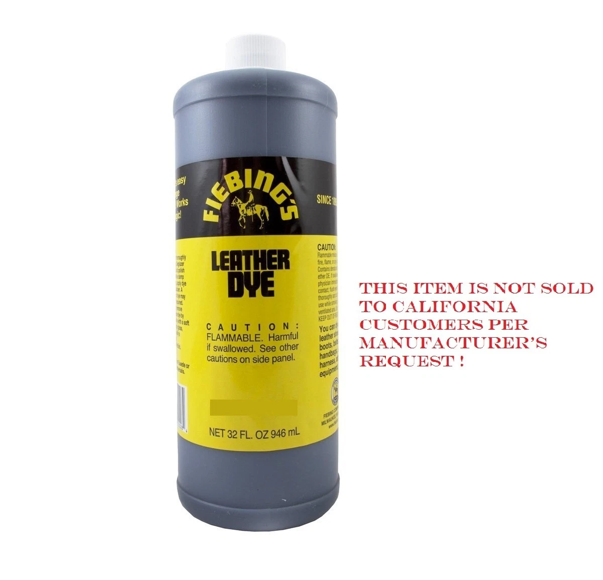 Buy your Fiebing Leather dye yellow Yellow - small bottle online