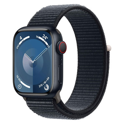 Apple Watch Series 9 GPS + Cellular 41mm Aluminiumgehäuse mit Sport Loop