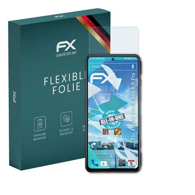 atFoliX 3x Folie für Xiaomi Black Shark 4 Pro Schutzfolie klar&flexibel
