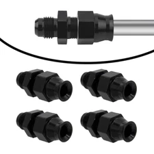 8AN Male Flare to 3/8 Fuel Hardline Tube Fitting Adapter Anodized 4PCS